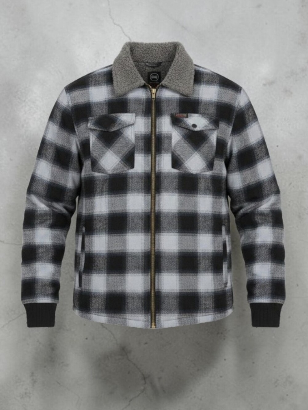 Wrangler All Terrain Gear Heavy Weight Sherpa Lined Flannel Mens Jacket Sz Large
